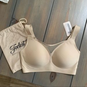 NWT Forlest Jelly Gel™ Thea Stretch Bra Cafe Latte / XL+ (32HI，34DDD-G)